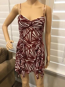 “DIANE VON FURSTENBERG” MONTESPAN PRINT SILK RUFFLE MINI SUNDRESS – SZ 8 - Picture 1 of 12