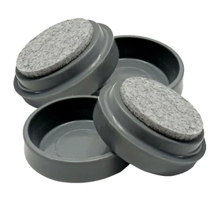 TAZZE DI RICINO CON FELTRO MOQUETTE IN FUSIONE PESANTE PROTEZIONI PAVIMENTO SOTTOBICCHIERI PICCOLI 4PK - Foto 1 di 9