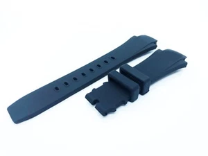 26 mm schwarz Kautschuk/Silikon Armband/Bandschließe passend für IWC AQUATIMER Uhren + Pins - Bild 1 von 3