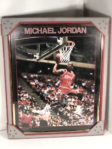 Michael Jordan Bulls 1988 Poster Vintage Starline 20" x 16" Framed Display USA