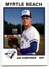1987 ProCards Joe Humphries Myrtle Beach Blue Jays #1459