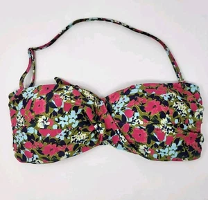 NWOT Jessica Simpson Twist-Front Padded Removable Strap Bikini Swim Top Large - Picture 1 of 4