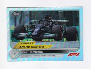 Refractores Fórmula 1 Topps cromados 2022 #195 Lewis Hamilton AW - Imagen 1 de 2