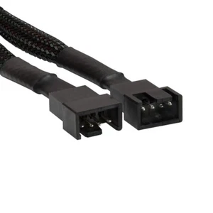 Braided 4pin Male to 4pin Female PWM Fan Extension (30cm) - Picture 1 of 1
