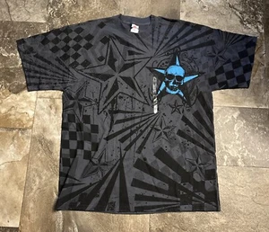 Alstyle Apparel Activewear T-Shirt Gr. XL Grafik Totenkopf Stern schwarz grau blau 1245 - Bild 1 von 5
