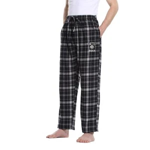 NFL Brooklyn Nets Men's Small Flannel Plaid Pajama Pant w/Left Leg Team Logo - Picture 1 of 1