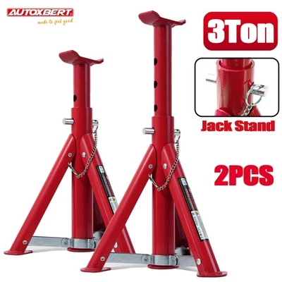 2x Unterstellbock 3000kg klappbar verstellbar.Auto PKW Abstellböcke Montageböcke - Bild 1 von 4