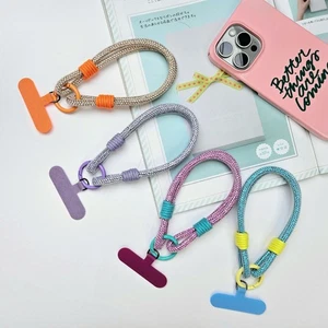 Glitter Phone Wrist Straps Diamond Crystal Keychain Phone Accessories - Photo 1 sur 22