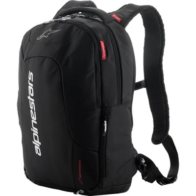 Motorrad Rucksack Alpinestars Hunter v2 ca. 22 Liter mit Regenhaube schwarz-weiß - Bild 1 von 3
