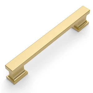 Paquete de 30 tiradores de gabinete de oro cepillado de 3,25 pulgadas (128 mm) orificio centro tiradores de cajón... - Imagen 1 de 5