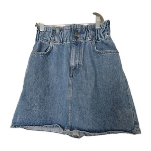 Mini falda vaquera vintage Y2K para mujer 3 bolsas de papel cintura preppy boho años 90 punk  - Imagen 1 de 7