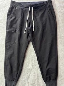 FIGS Scrubs Professional Black Workwear Medical Jogger Pants Women's Size XL /P - Picture 1 of 8