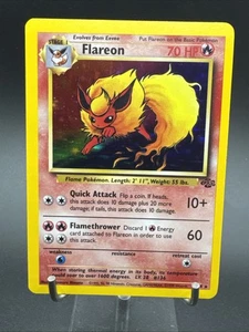 Pokemon Flareon 3/64 Holo Jungle 1999 WOTC Vintage - Picture 1 of 24