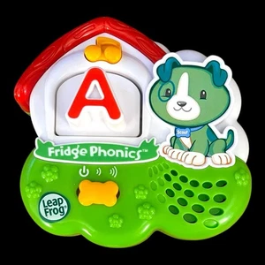 Leap Frog Nevera Fonética Scout Perro Verde Magnético 26 Letras ABC Completo - Imagen 1 de 4