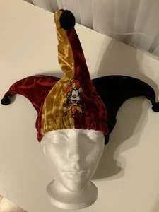 Vintage Disneyland Resort Velvet Goofy Jester Hat Halloween Costume Prop - Picture 1 of 12