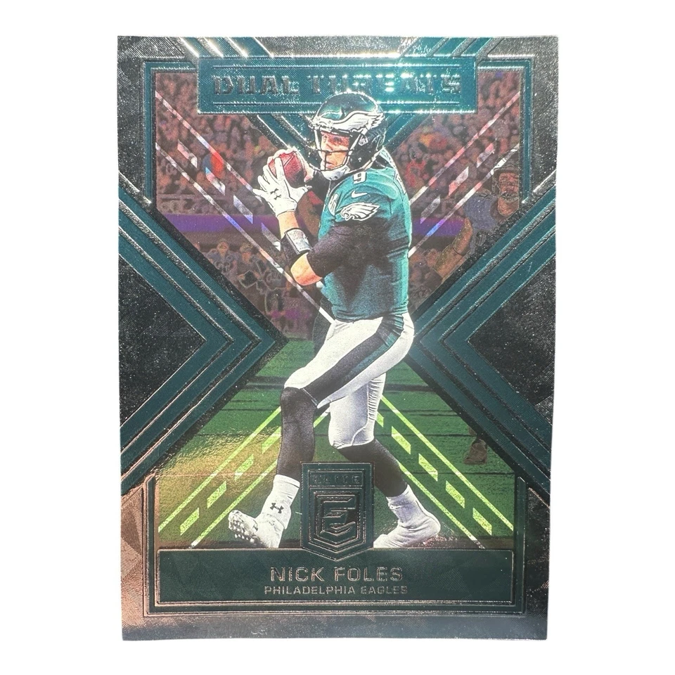 2018 Panini Elite Nick Foles Dual Threats #DT-9 /299 Eagles SB LII Philly Philly - Image 1 of 4