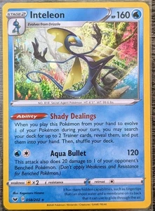 Inteleon | 058/202 Kosmos Holo Rare | Schwert & Schild | mit Wirbel (Drucklinien) | NM - Bild 1 von 3