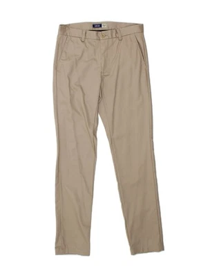 IZOD Mens Slim Chino Trousers W29 L32 Beige Cotton CJ18 - Image 1 of 3