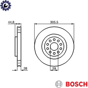 2x BRAKE DISC 0 986 478 963 FOR LANCIA THESIS 841M.000/N.000/P.000/G.000 2.4L - Picture 1 of 8