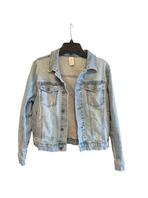 Nordstrom X Cristina Martinez Eye Motif Light Wash Denim Jacket Size S. Artistic - Image 1 of 4
