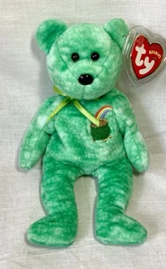 Rare TY 2003 Beanie Baby St Patrick’s Day Beanie KILLARNEY the Irish Bear NWTS - Picture 1 of 12