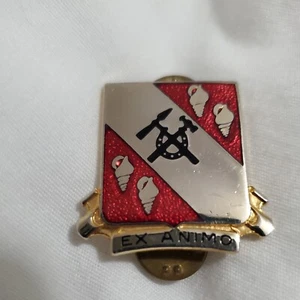 US Military 27th Maintenance Battalion Insignia Pin - Ex Animo - Picture 1 of 2