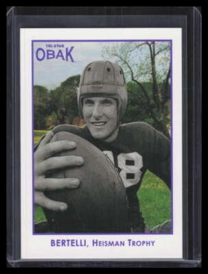 2011 TRISTAR Obak Purple 38 Angelo Bertelli 1/1 - Image 1 of 2
