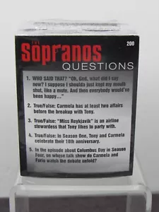 The Sopranos Trivia Game Sealed 200 Card Deck -- Replacement Cards Only - Picture 1 of 5