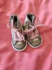 Converse Chuck Taylor All-Star Polka Dot Glitter Infant Size 2C Sneakers 