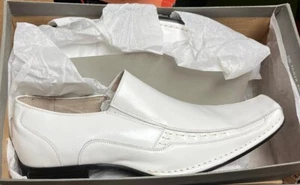 STACY ADAMS Templin weiße Echtleder Slipper - Bild 1 von 3