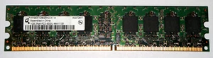 1GB DDR2 RAM 240-Pin 2Rx8 PC2-4200U Non-ECC 'Qimonda HYS64T128020HU-3.7-A' - Picture 1 of 2