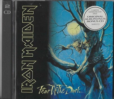 Iron Maiden  Fear Of The Dark  2 Cd Set 1995 Emi Front sticker Limit Edit Nwobhm - Bild 1 von 2