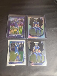Tutu Atwell Rated Rookie Donruss Optic 2021 Purple Shock Prizm RC SSP lot of 4 - Picture 1 of 8
