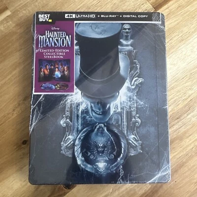 Haunted Mansion 4K UHD Limited Edition Steelbook BLURAY DIGITAL Best Buy Excl. - Image 1 of 4