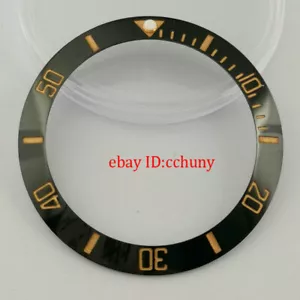 40 mm Oro Negro Gran Bisel de Cerámica Inserto para Estuche de 43 mm Reloj Automático - Imagen 1 de 3