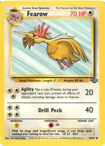 Fearow 36/64 Jungle Set Uncommon 1999 Pokémon Game Card WOTC - Picture 1 of 2