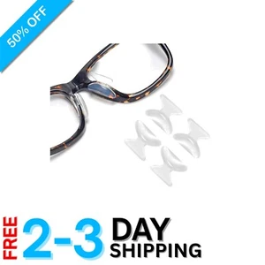 Silicone Nose Pads 2.5mm Soft Anti-Slip Eyewear Cushions for Eyeglasses 12 Pairs - Picture 1 of 9