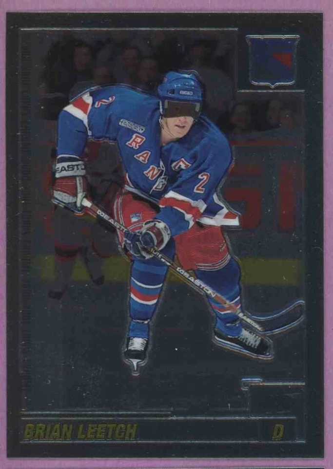 2000 00-01 TOPPS CHROME RANGERS BRIAN LEETCH #109 - Image 1 of 1
