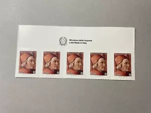 2024 Striscia da 5 Francobolli Marsilio Ficino con Ministero Imprese MIMIT - Picture 1 of 2