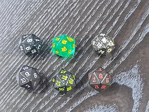 MTG , Lord Of The Rings, Spindown D20 Dice each one (6 dice in total) - Picture 1 of 1