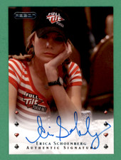 2010 Razor Poker Erica Schoenberg Authentic Signature ON CARD Auto #11 JS #1