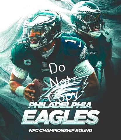 Philadelphia Eagles 2022 NFC Champs Poster  #6 Cover