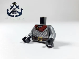 LEGO Castle Torso Armatura Catena Posta Falco Rosso 973pb4742c01 Per Minifigure Cavaliere - Foto 1 di 2