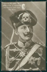 Reali Royalty Germany Wilhelm II Usseri Tod Skelett Foto Postkarte QT5029 - Bild 1 von 2