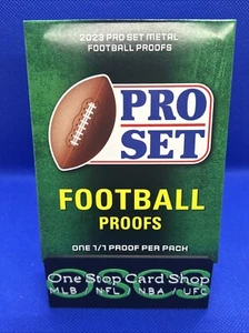 2023 Leaf Pro Set Metal Football Proofs One 1/1 Proof Factory Sealed New - RARE - Picture 1 of 2
