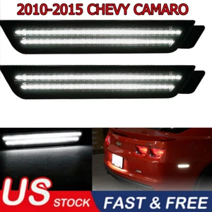 2 PIEZAS Lámparas Marcadoras Laterales Reflectoras LED de Humo Frontal Blanco Traseras para 10-15 Camaro EE. UU. - Imagen 1 de 12