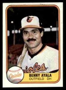 1981 Fleer Benny Ayala #185 - Baltimore Orioles - Picture 1 of 2