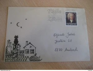 NURNBERG 1985 Cat Chat Cancel Cover GERMANY Cats - Picture 1 of 1