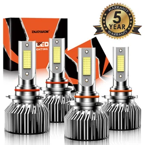 For Chevy Silverado 1500 HD 2001-2006 Car Front LED Headlight High Low Beam Bulb - Picture 1 of 11