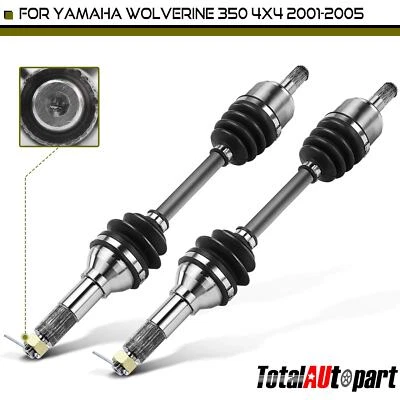 2x CV Axle Assembly for Yamaha Wolverine 350 4x4 2001-2005 Front Left & Right - Image 1 of 4